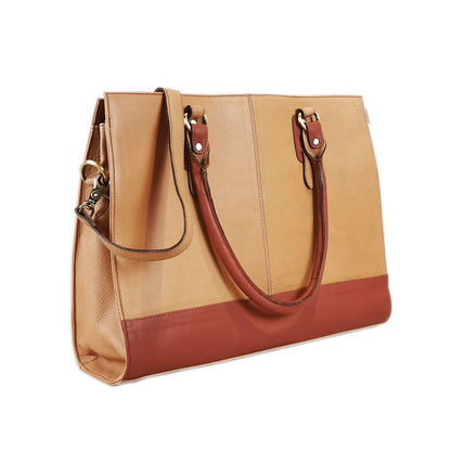 The Signature 17" Bag, Beige/Tan