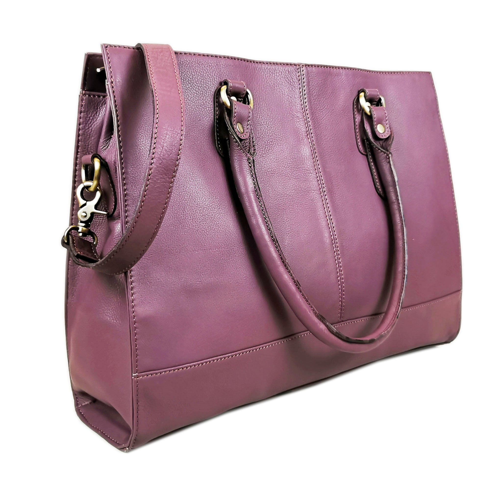 Purple leather handbags for sale hotsell