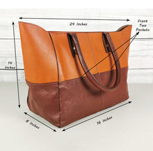 Load image into Gallery viewer, large leather tote
