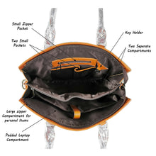 Load image into Gallery viewer, Leather Work Bag Women
